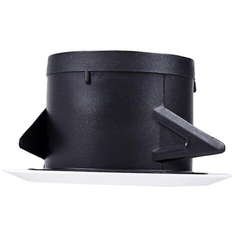 Grille de ventilation ronde en plastique réglable pour l'extraction d'air et l'insufflation, avec griffes articulées de 75,3 mm