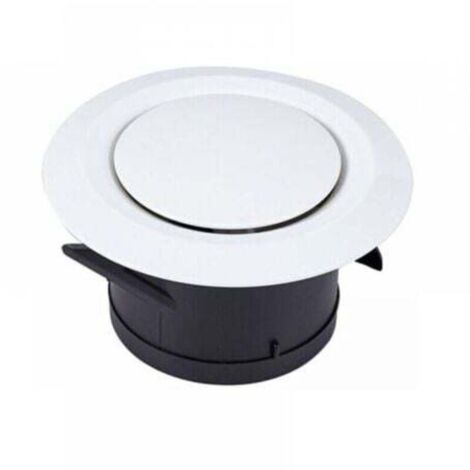 Grille de ventilation ronde orientable en plastique Ø120 mm – Bouche d’extraction/insufflation SL.GT à 3 griffes articulées