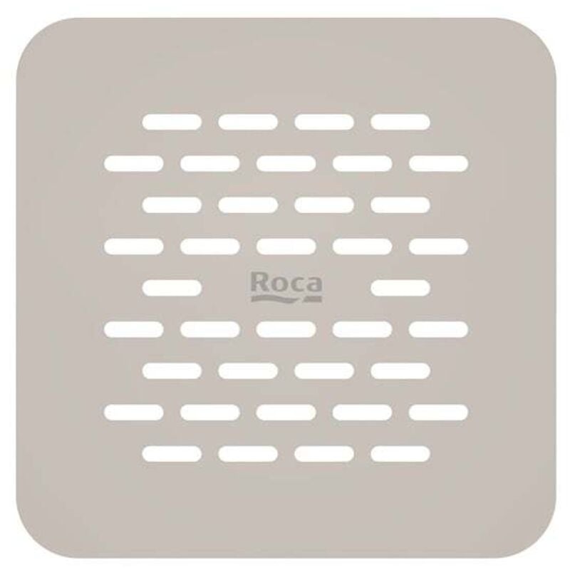 Roca - Grille de vidage Brick en acier inoxydable pour receveur de douche Terran-N - Beige