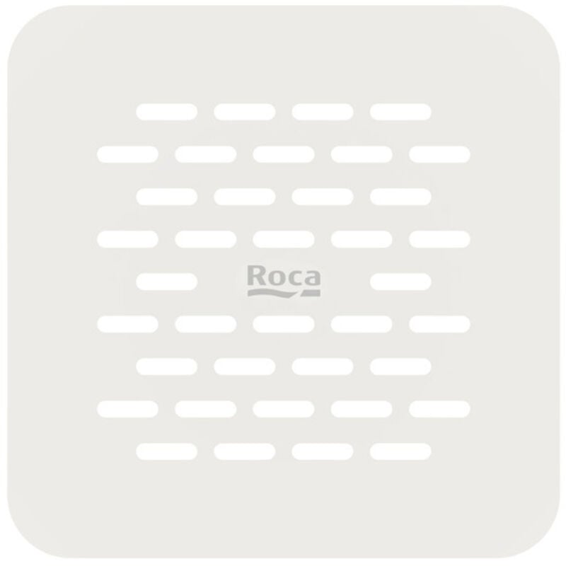 Roca - Grille de vidage Brick en acier inoxydable pour receveur de douche Terran-N - Blanc