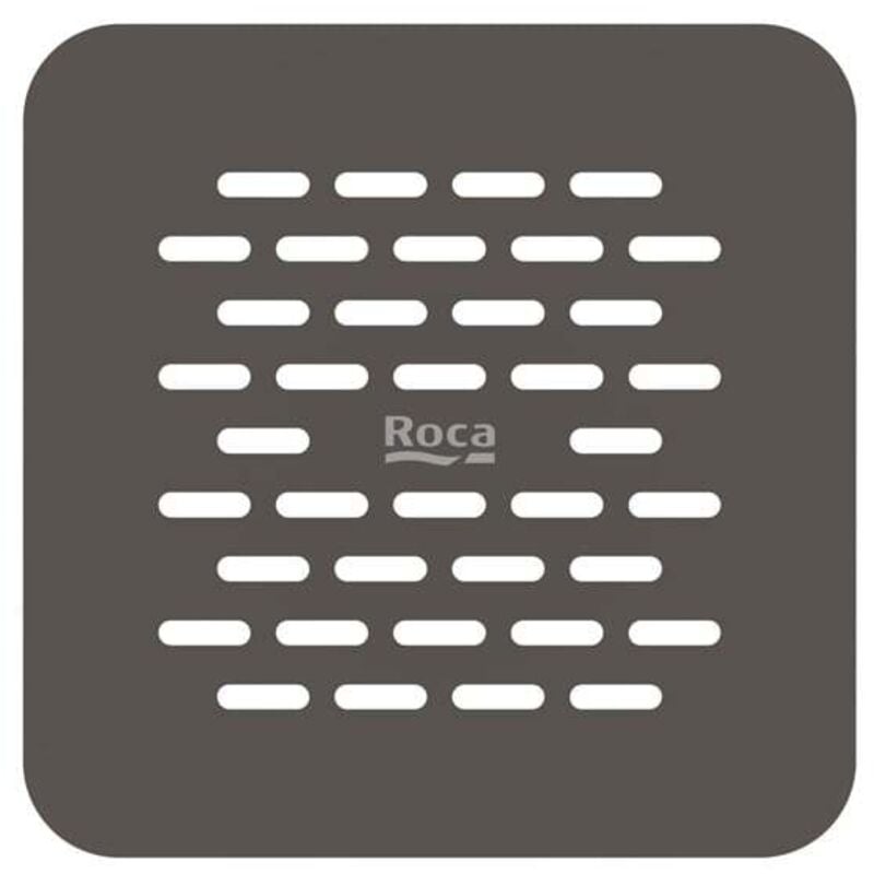 Roca - Grille de vidage Brick en acier inoxydable pour receveur de douche Terran-N - Café