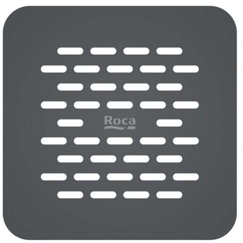 Roca - Grille de vidage Brick en acier inoxydable pour receveur de douche Terran-N - Gris ardoise