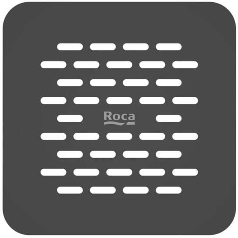 Roca - Grille de vidage Brick en acier inoxydable pour receveur de douche Terran-N - Onyx