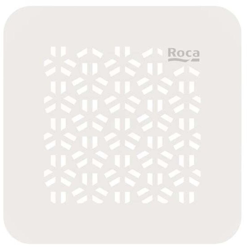 Roca - Grille de vidage Mosaic en acier inoxydable pour receveur de douche Terran-N - Blanc