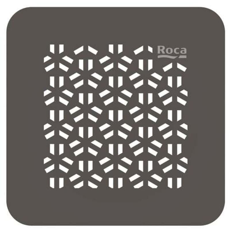 Roca - Grille de vidage Mosaic en acier inoxydable pour receveur de douche Terran-N - Café