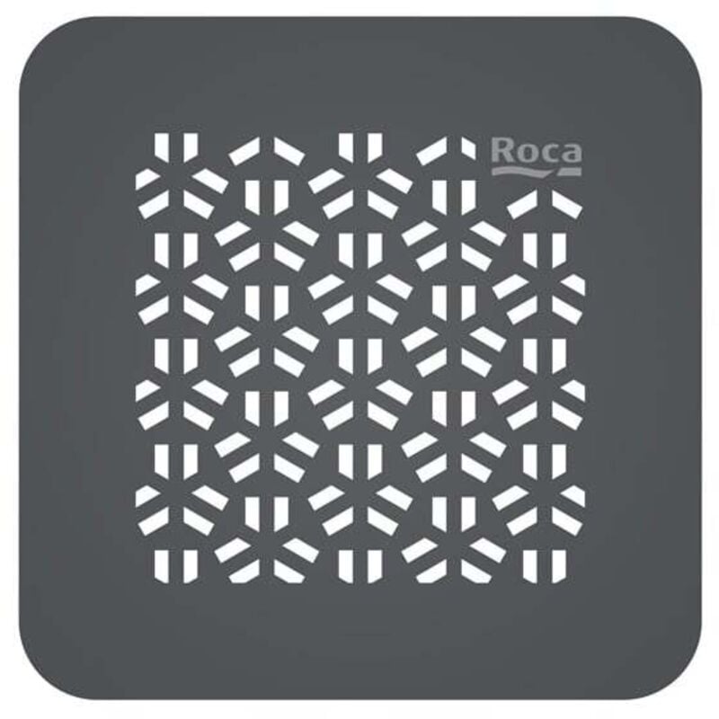 Roca - Grille de vidage Mosaic en acier inoxydable pour receveur de douche Terran-N - Gris ardoise