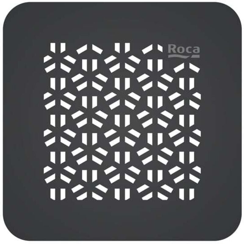 Roca - Grille de vidage Mosaic en acier inoxydable pour receveur de douche Terran-N - Noir