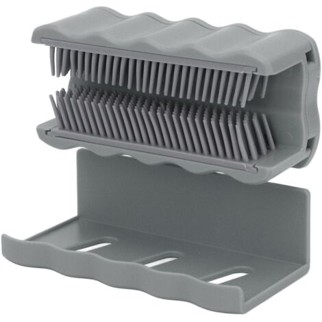 Grille de Vidange en Silicone pour Douche Anti-Bouchage, Capteur de Cheveux Gris pour Salle de Bain