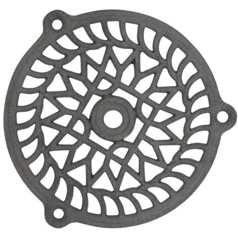 Grille de voirie fonte fixe ronde Ø 160mm – Pour béton armé – Installation facile à visser – Résistance à la charge élevée – Jardinier Massard