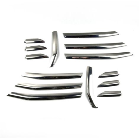 Grille décorative de phare antibrouillard avant en acier inoxydable, cache, garniture, bande adhésive pour grille de phare antibrouillard avant - Audi A3 Hatchback