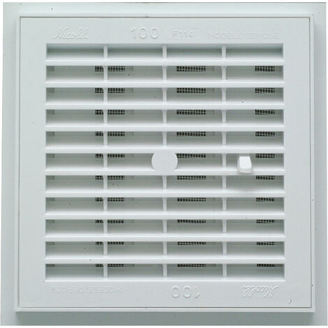 Nicoll – Moustiquaire de fenêtre démontable en polystyrène blanc – Dimensions H x L : 201 x 201 cm – Surface de passage : 106 cm²