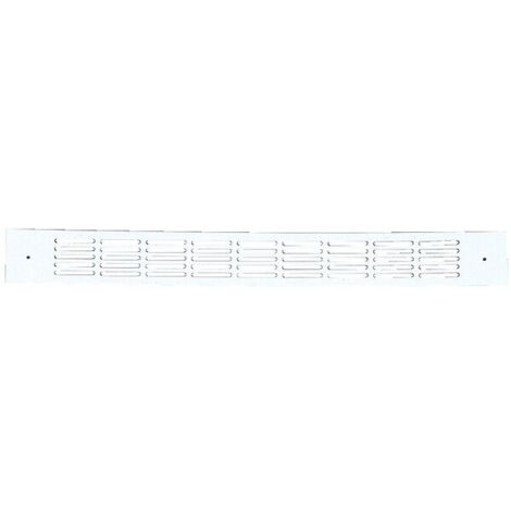 Grille d'entrée d'air acoustiques en aluminium - plates intérieures doubles 475 x 30 mm - type 488 ton argent - RENSON VENTILATION NV