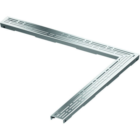 Grille design TECEdrainline "basic" pour canal coudé 90 degrés,