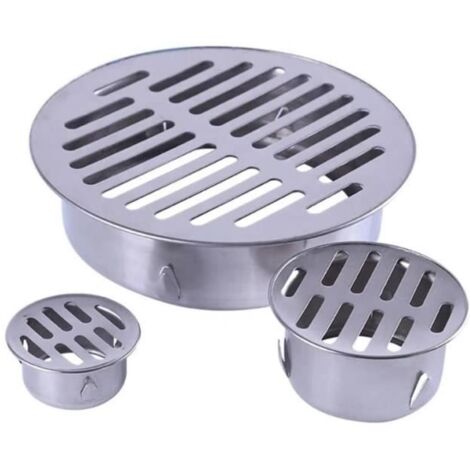 Grille d'évacuation - Acier inoxydable - Ø110 mm - Design creux - Drainage efficace