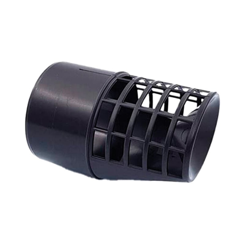 Grille d'évacuation des fumées anti-goutte de 80 mm en plastique noir