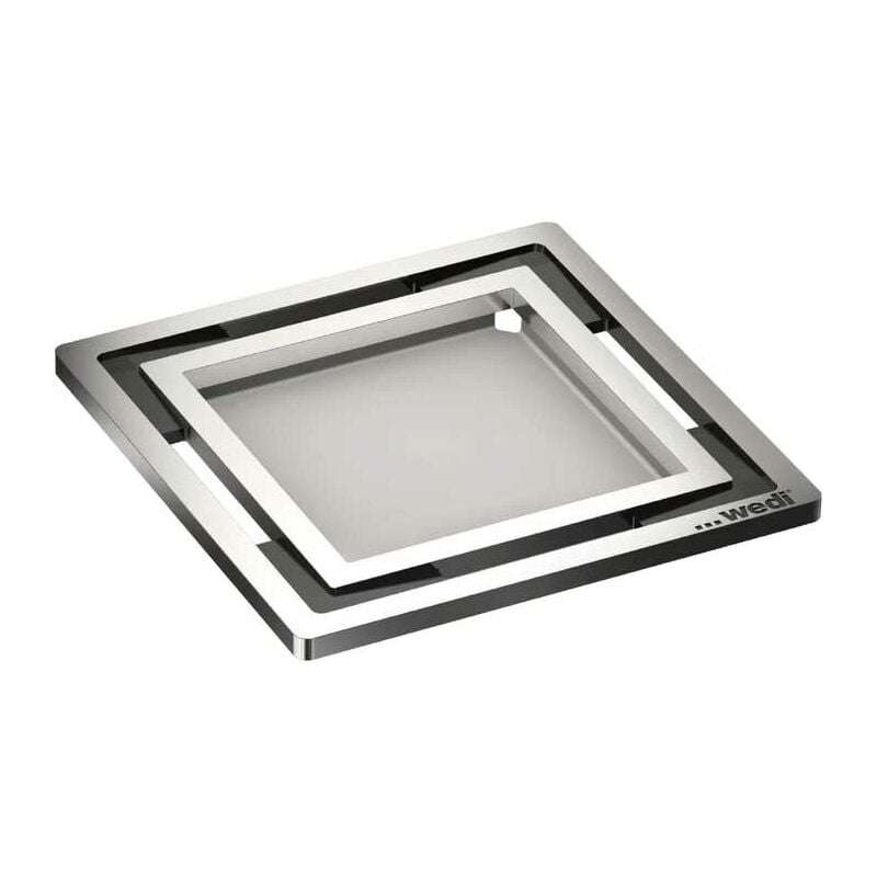 Wedi - Fundo 7.1 grille carrée, à carreler, massif 115x115x5mm 676800054