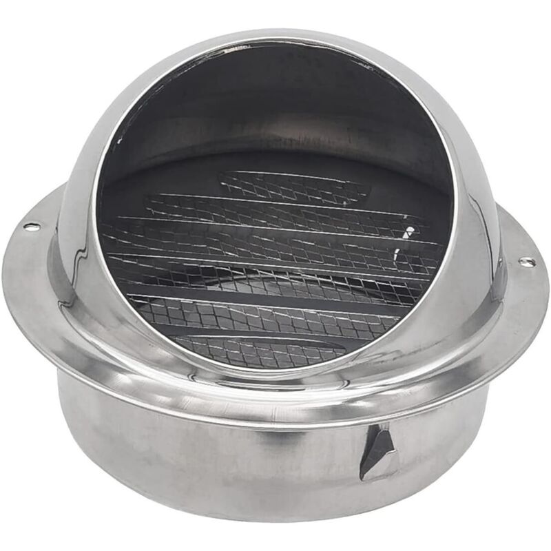 Grille d'extraction en acier inoxydable de 100 mm pour systèmes de ventilation (100 mm)