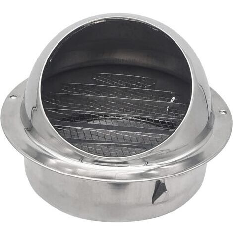 Grille d'extraction en acier inoxydable de 100 mm pour systèmes de ventilation (100 mm)