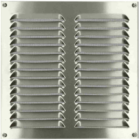 Grille d'intempéries inox V2A brossé 320 x 320 mm