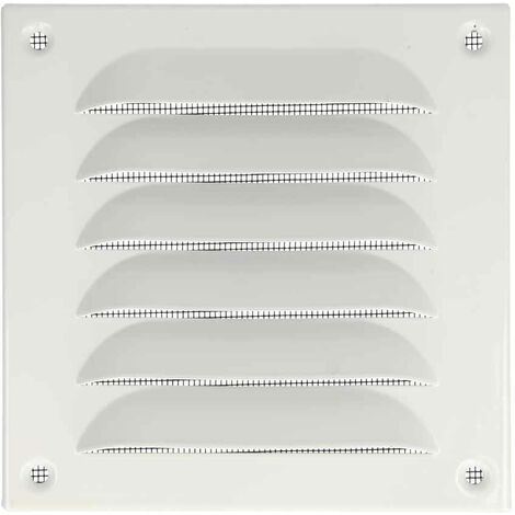 Grille d'intempéries Upmann aluminium blanc 430 x 325 mm