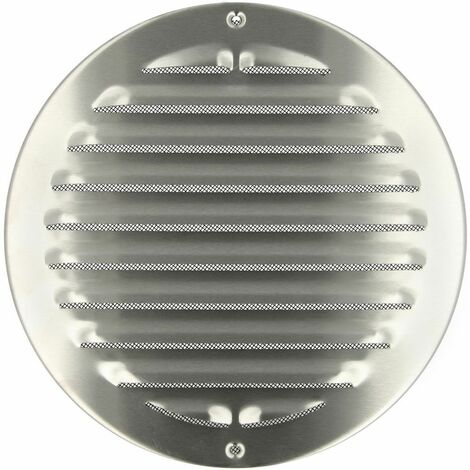 Grille de Ventilation Ronde 200 mm en Fonte d'Aluminium - Filet Anti  Insectes - Durable et Résistante aux Intempéries - Extérieure/Intérieure -  DN200