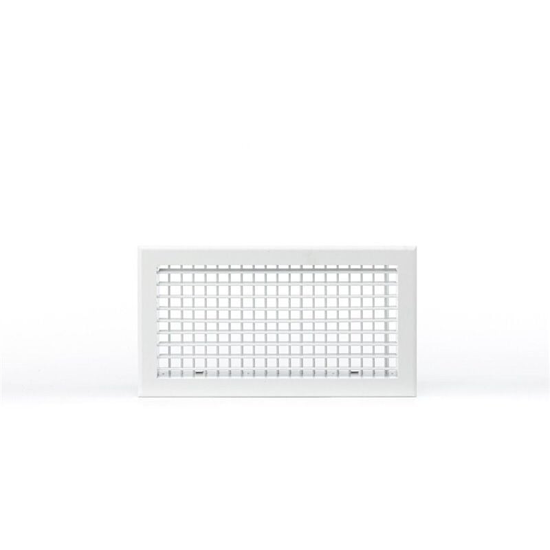 Grille double dEflexion 400x200 blanc mat