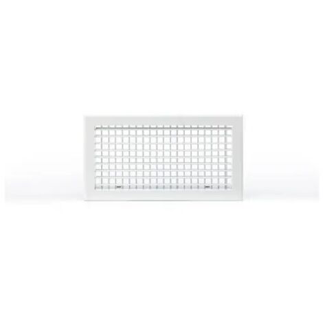 Grille double dEflexion alu blanche 400X200B