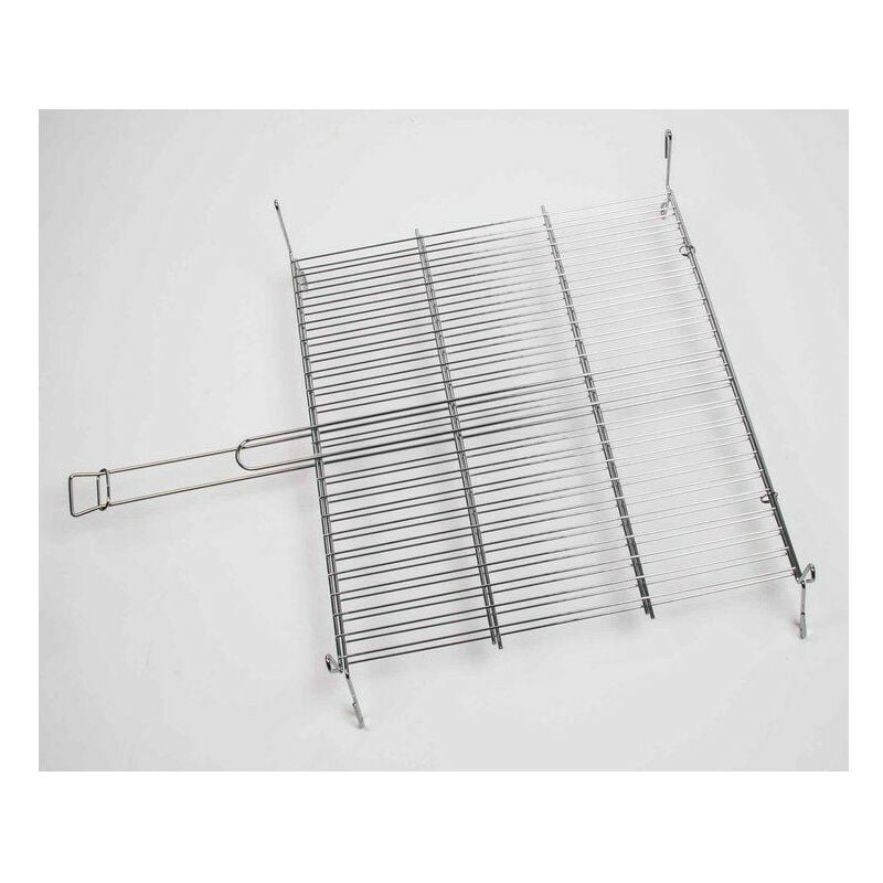 Somagic - grille double 50X44CM sur pieds acier chrome