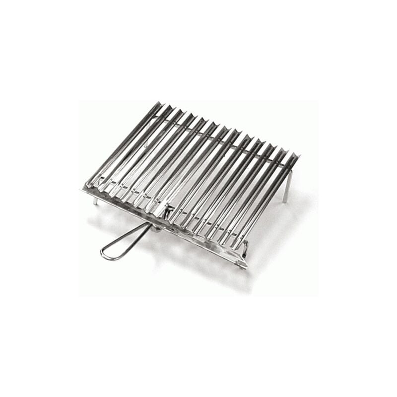 Grille en acier inoxydable 41,5x56,5 cm avec re'cupe'ration de graisse pour barbecue grill pin nic rotissage