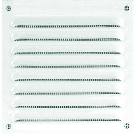 Grille en aluminium avec moustiquaire 100x100 - DMO