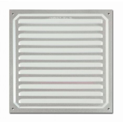GRILLE EN ALUMINIUM BLISTER - 20X20 CM