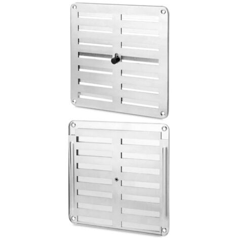GRILLE EN ALUMINIUM PERSIENNÉ - 17X17 CM