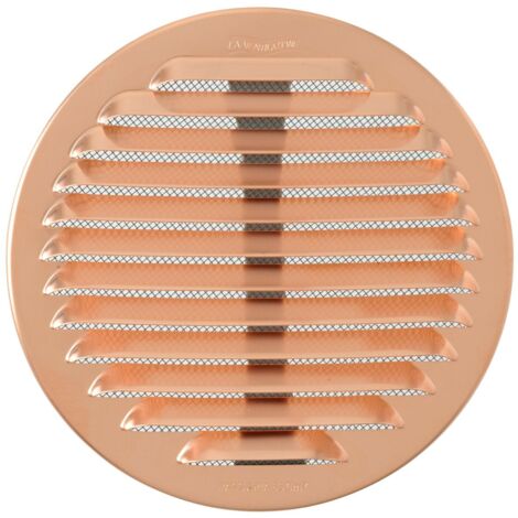 Grille en cuivre 150 ronde, filet 80/125, ressort