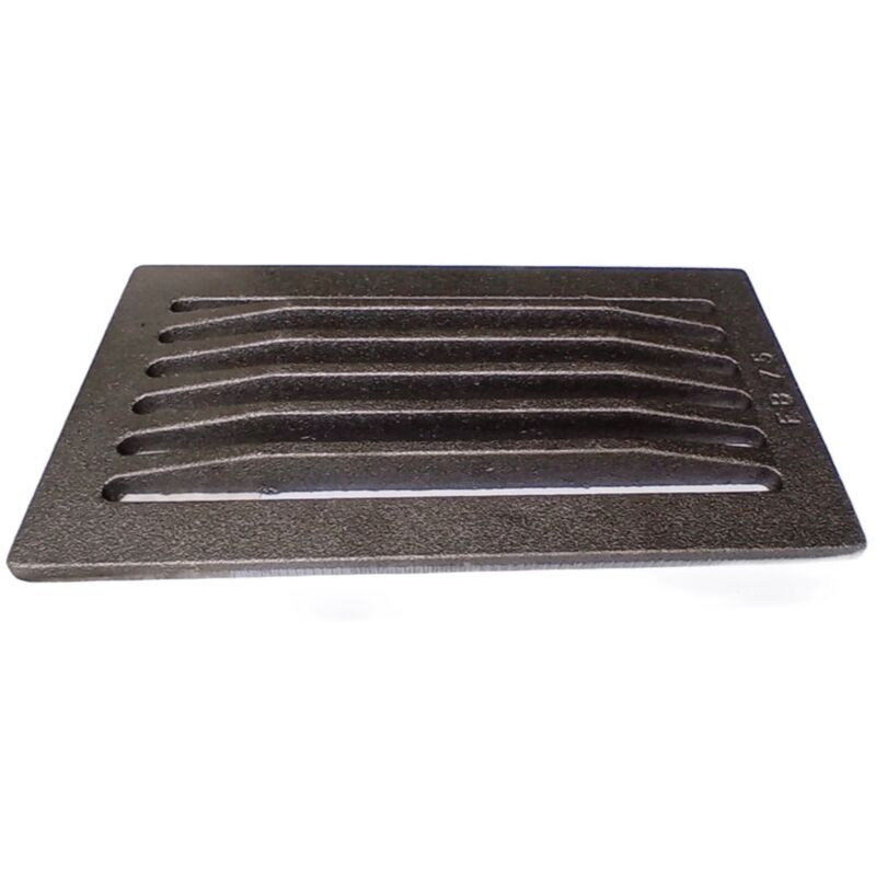 Fonderia Bongiovanni - Grille en fonte 30x16 cm pour cheminée, poêle, barbecue, fond pour cendres 30x16 cm
