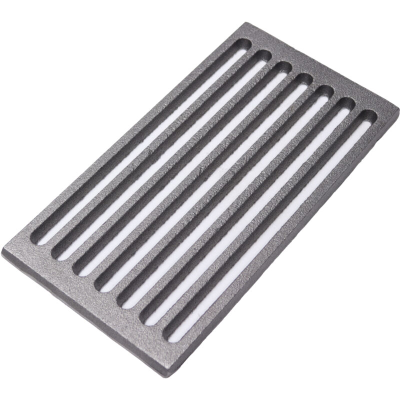 Fonderia Bongiovanni - Grille en fonte 29,5 x 15 x 1 cm pour cheminée, poêle, barbecue, fond pour cendres