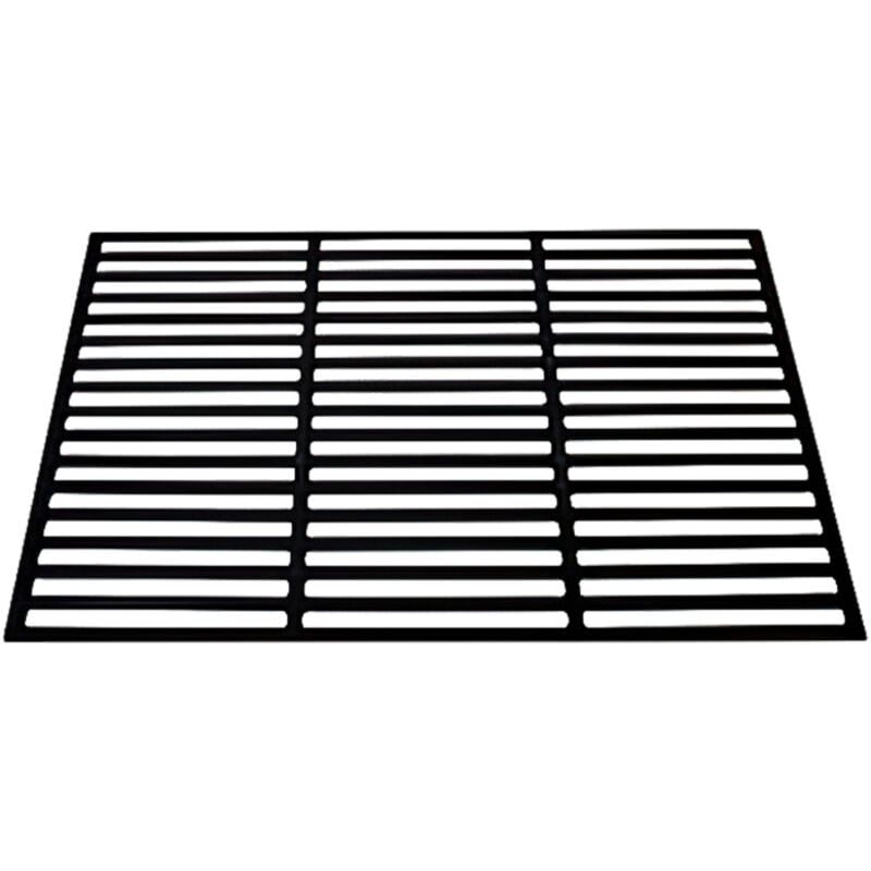 Swanew - Grille en fonte Carrée Grille de barbecue Grille de cuisson Grille de barbecue en fonte Noir 54x34cm