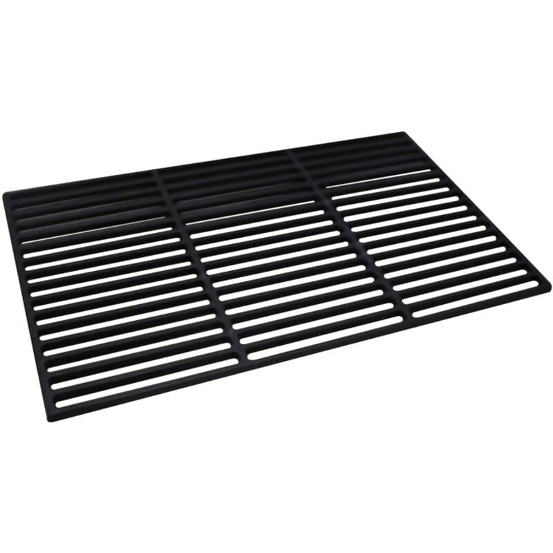 Grille en fonte Grille de cuisson Grille de barbecue en fonte Carrée Grille de barbecue Noir 42x28cm