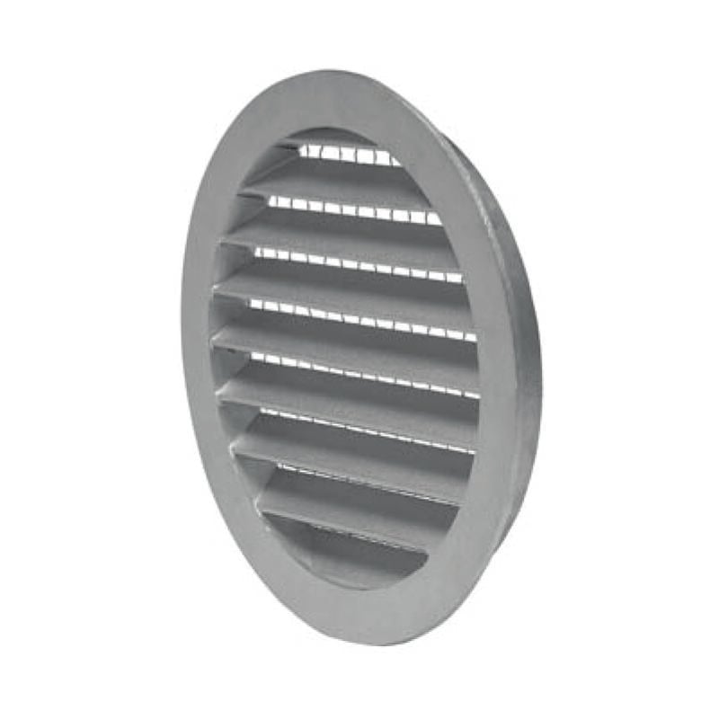 Axelair - Grille extérieur mâle pare-pluie circulaire à visser - Aluminium Ø100