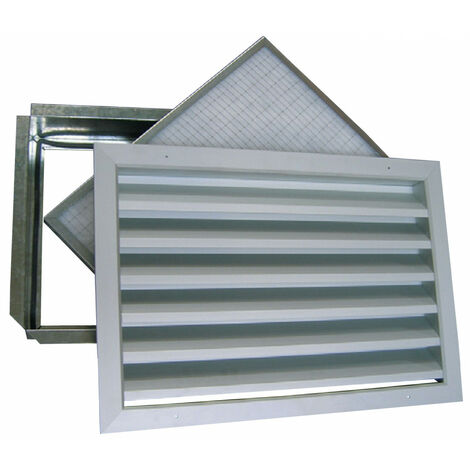 Grille extérieure de soufflage/reprise avec filtre, alu, D 1000 x 300 mm S&P (UNELVENT) 872616