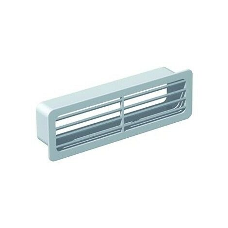 Grille extérieure GER pour conduit PVC rigide - Extra-plat 55 x 220 mm