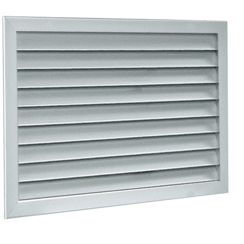 Aldes - Grille extérieure murale en alu anodisé pour air neuf / vicié ag 638 500x500mm 11052014