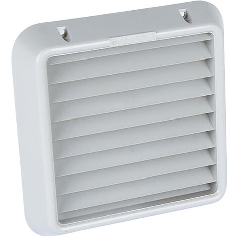 Grille fixe de sortie d'air extérieure - Gris clair Ø100mm