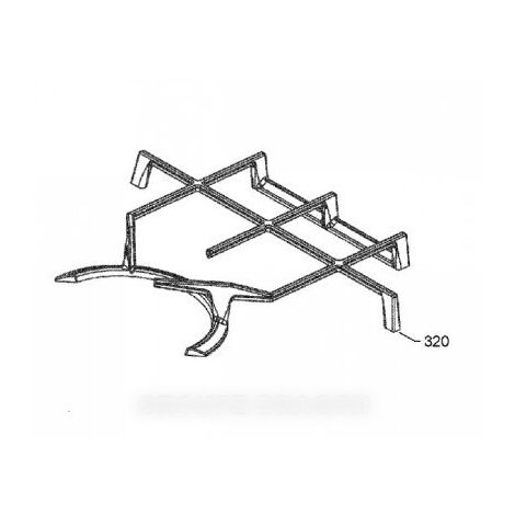 Grille fonte droit ou gauche pour Plaque de cuisson ARTHUR MARTIN 3546457015