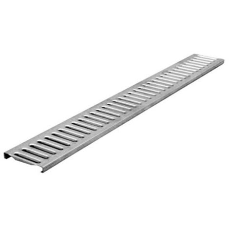 Grille Galvanisé à Poser 100x12cm Acier Anticorrosion Drainage, Ventilation et Protection Couverture de Fermeture