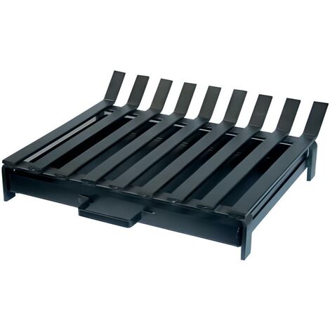Grille horizontal avec tiroir en Fer forgé coloris Noir - 50 x 45 cm