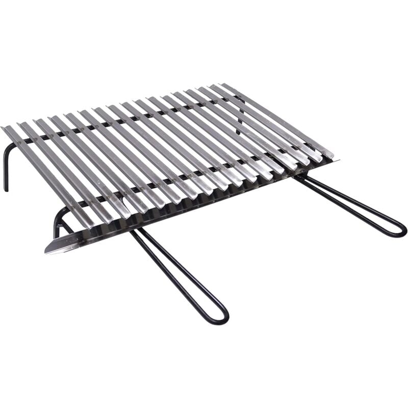 Grille inox, grille inox pour barbecue avec récupération d'huile + GRATUIT choisir la taille : 60x35 cm