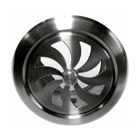 Grille inox réglable ronde 100 mm – Ventilation aération – Pour espaces confinés – Matériau inox durable – DMO