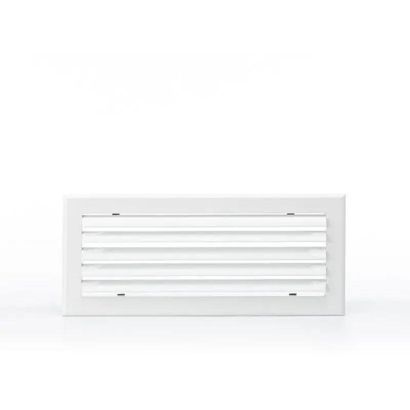 Grille lame courbe 400x150 blanc mat