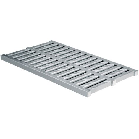 Grille légère pour regard rectangulaire 300 x 500 mm - Gris - Série 2000 - First Plast