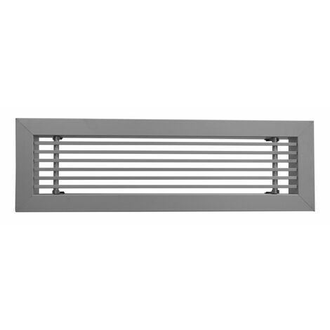 Grille linéaire de soufflage/reprise, aluminium, 285 à 820 m3/h, D 400 x 200 mm S&P (UNELVENT) 850956